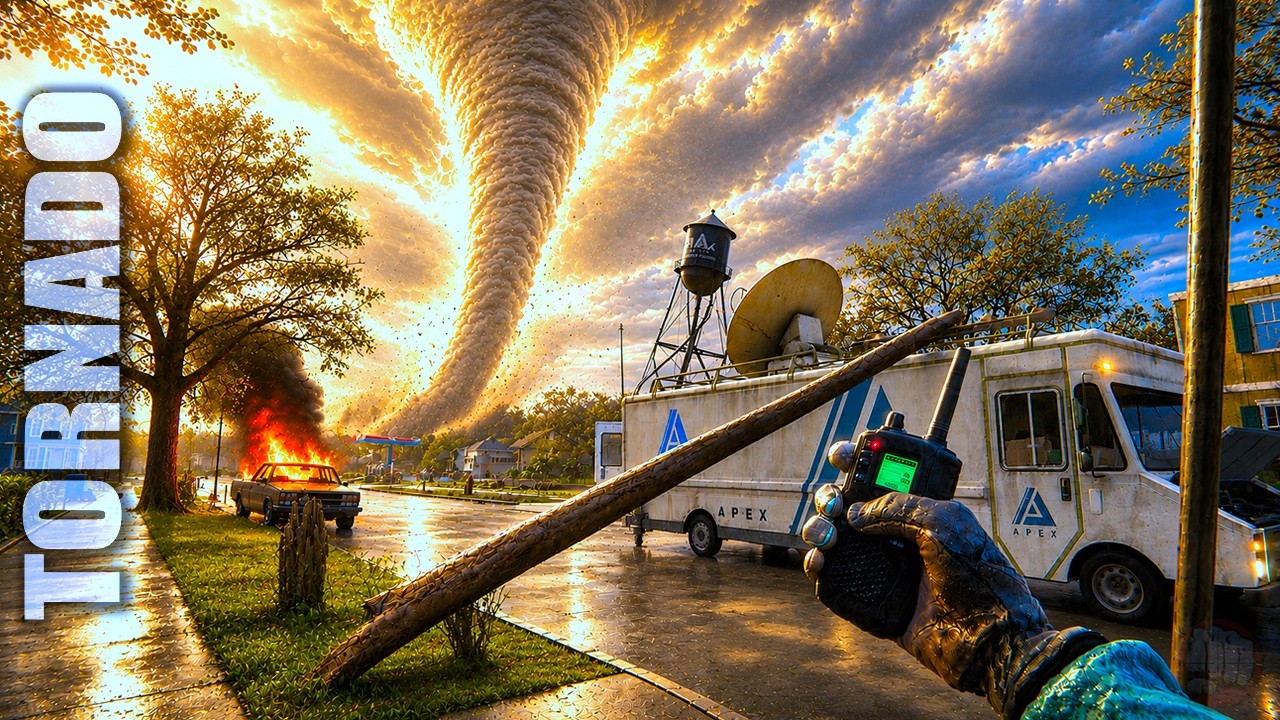 This NEW Game Has Us Storm Chasing TORNADOS While Trying To Survive It...