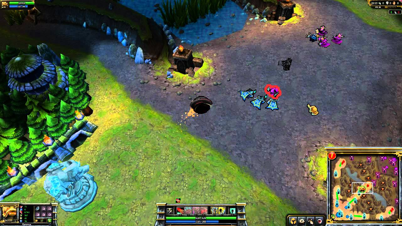 League of Legends: Chrome Rammus In-Game Skin