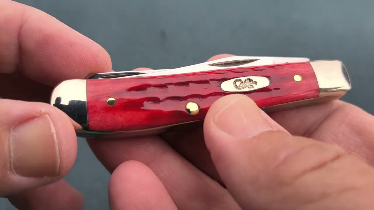 Ножи Case за последние 28 лет ~ 2024 ~ Мини-охотничий нож Case™️ Pocket Worn Old Red Corn Cob Jigged