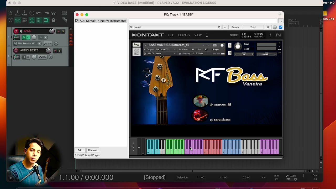 🎸MF BASS - O MELHOR BAIXO LOOP SERTANEJO DE VANEIRA - FORRÓ  PARA KONTAKT! 🎸