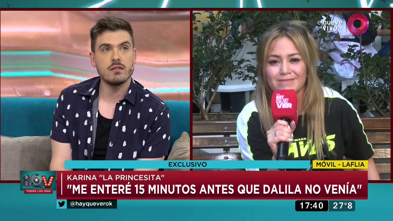 Karina 'La Princesita': 'Estaba enojada porque Dalila me plantó'