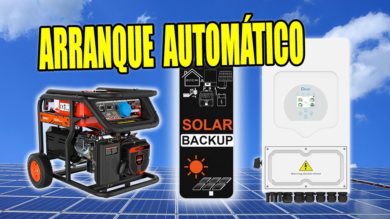Arranque automático de generador GENERGY con inversor DEYE 🔌 ¡Fácil y real!