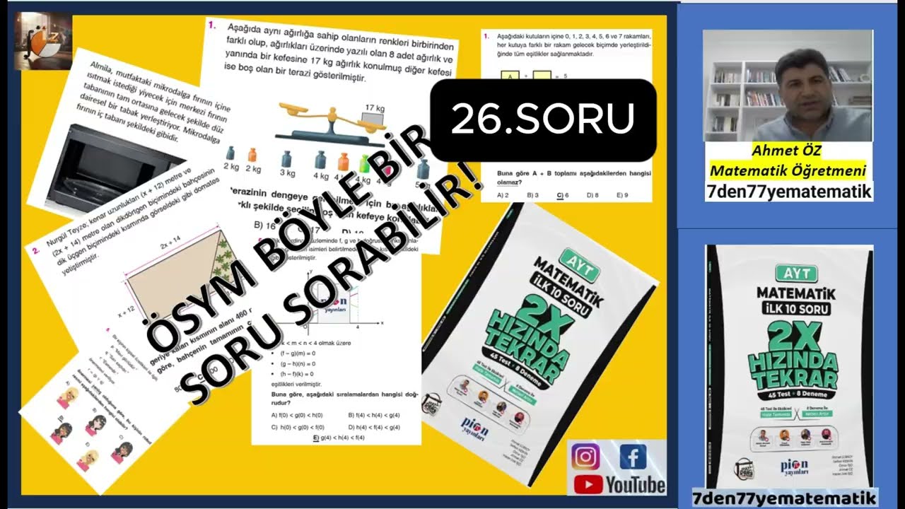 ÖSYM BÖYLE BİR SORU SORABİLİR-26 | Harika Bir Kombinasyon Sorusu