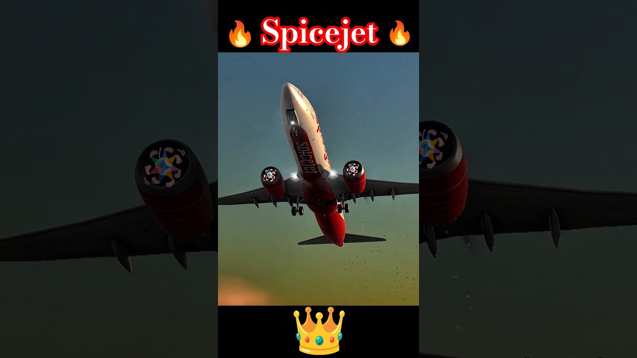 🔥 SpiceJet's Dangerous Storm Landing #aviation #airplane #spicejet #stormlanding #crazy