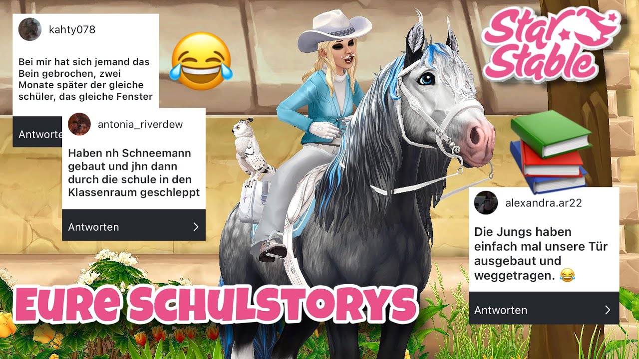 KLO VERSTOPFT durch TOMATEN?!😳🍅 Eure Schulstorys🤣 // Star Stable Training Time🐎