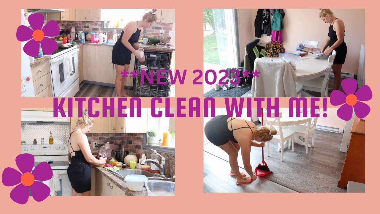 **NEW 2023** Disaster kitchen clean with me!