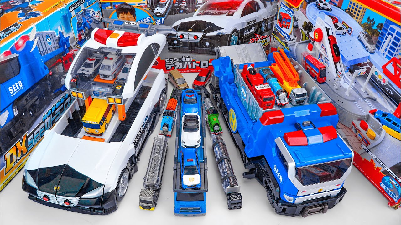ビッグに変形! デカパトロールカー, 特殊移動基地 DX SEEDトランスポーター Tomica Transforms Collection ASMR Satisfying with Unboxing