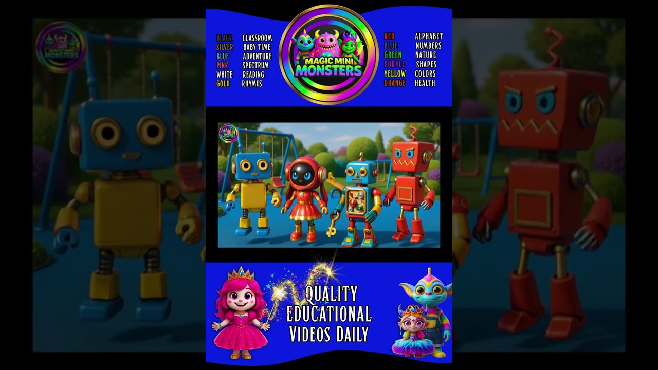 1 to 10 Robot Song | Magic Mini Monsters | 