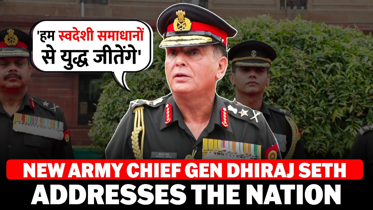 LIVE: New Army Chief Gen Dhiraj Seth Addresses Nation After Assuming Charge | Indian Army | Delhi