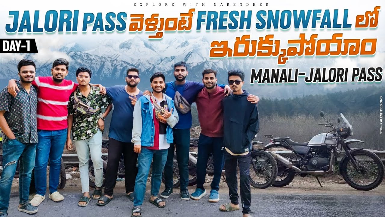 Fresh Snowfall ❄️ at Jalori pass ||stucked in snow 🥶 || winter spiti 2023