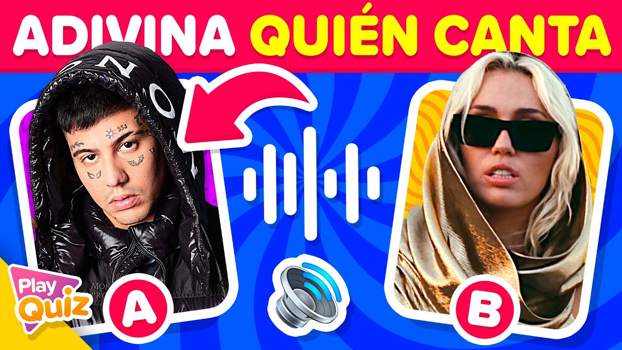 &iquest;Sabes Qui&eacute;n Canta? 🎙️👨🏻&zwj;🎤🔊 Adivina al Cantante Por Su Voz | Quiz de M&uacute;sica - PlayQuiz Trivia