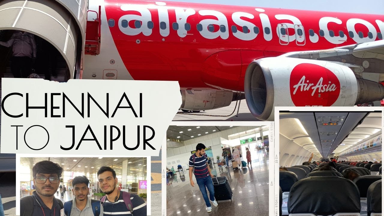 CHENNAI TO JAIPUR FLIGHT JOURNEY || 2nd FLIGHT EXPERIENCE || IIT MADRAS TO JAIPUR || VLOG27