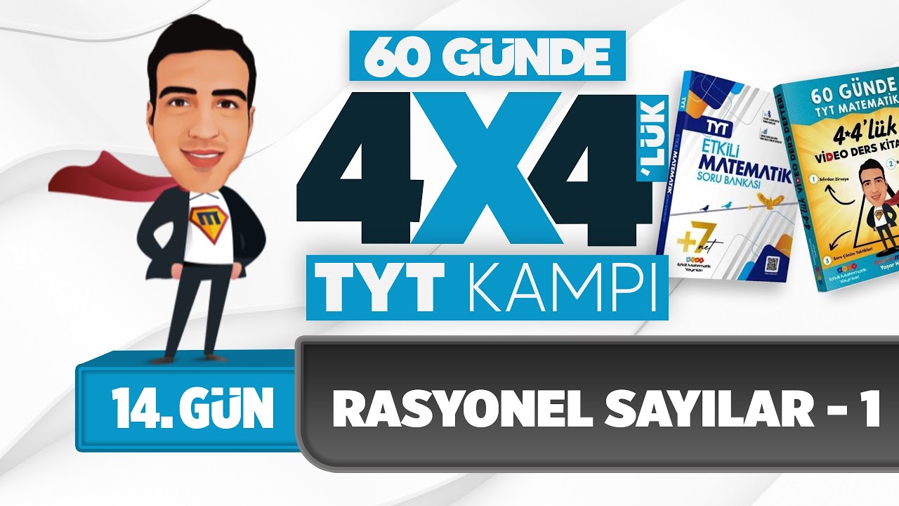 Rasyonel Sayılar - 1 I 4*4'lük TYT Matematik Kampı I 14. Gün I #yks2025