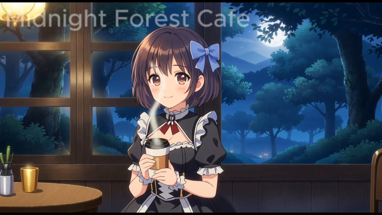 Midnight Forest Cafe 🌲☕ | Calm Lo-Fi for Focus, Study & Deep Work (No Distractions)