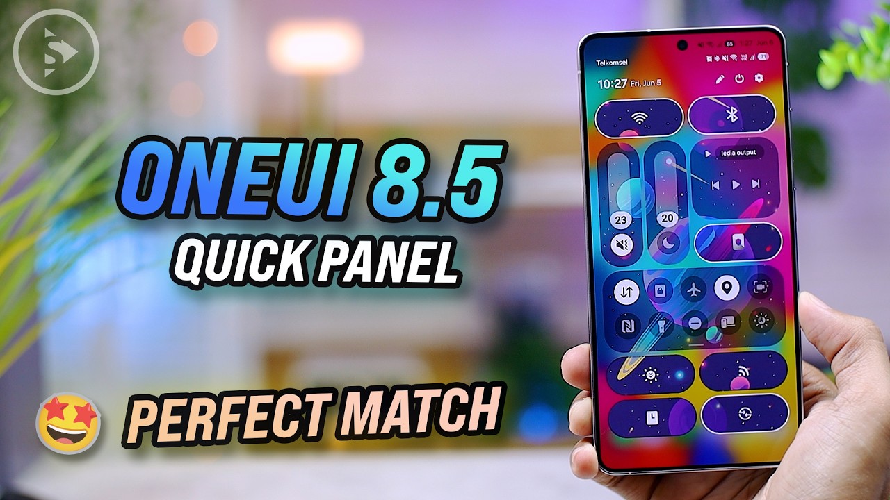 Этот дизайн панели быстрого доступа в One UI 8.5 выглядит ПРОСТО ПОТРЯСАЮЩЕ 🤩