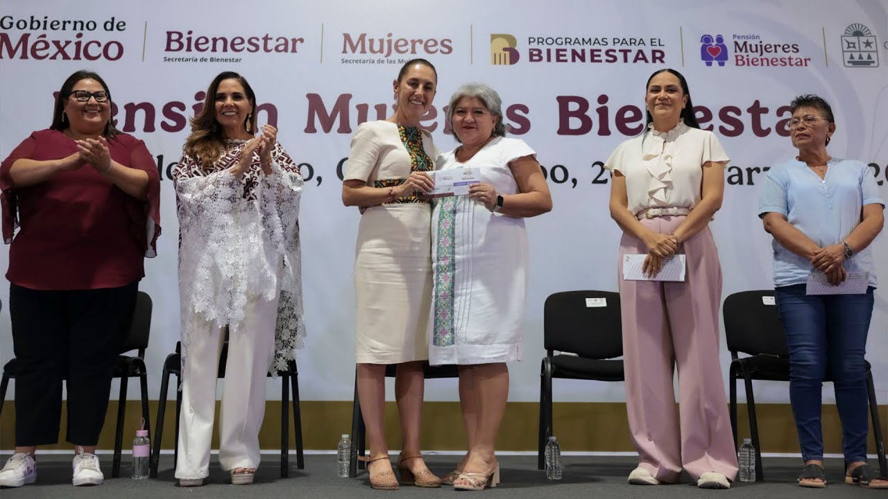 Pensión Mujeres Bienestar. Felipe Carrillo Puerto, Quintana Roo