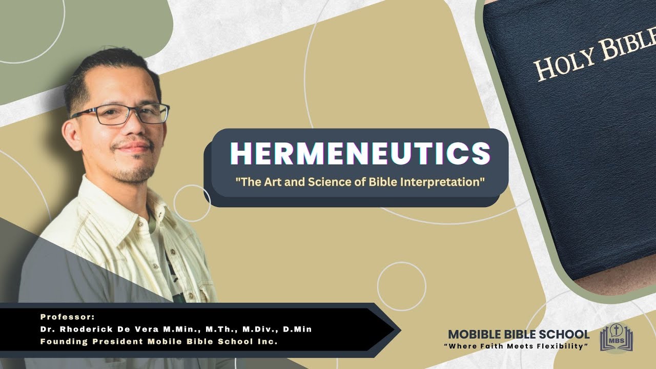 HERMENEUTICS #1 Introduction (Syllabus Lesson)