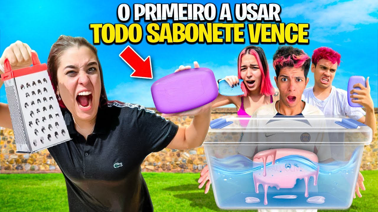 QUEM TERMINAR O SABONETE PRIMEIRO, VENCE *teve trapaça