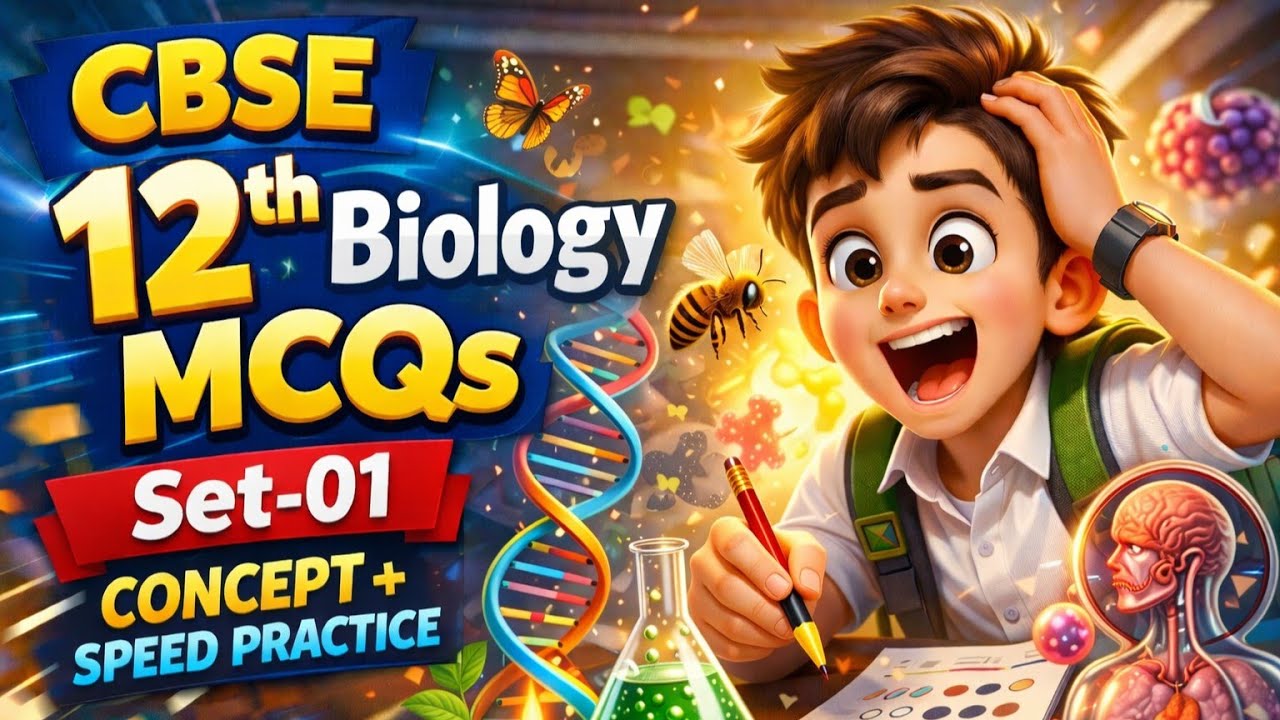 CBSE 12th Biology MCQs | Set-01 Concept + Speed Practice
