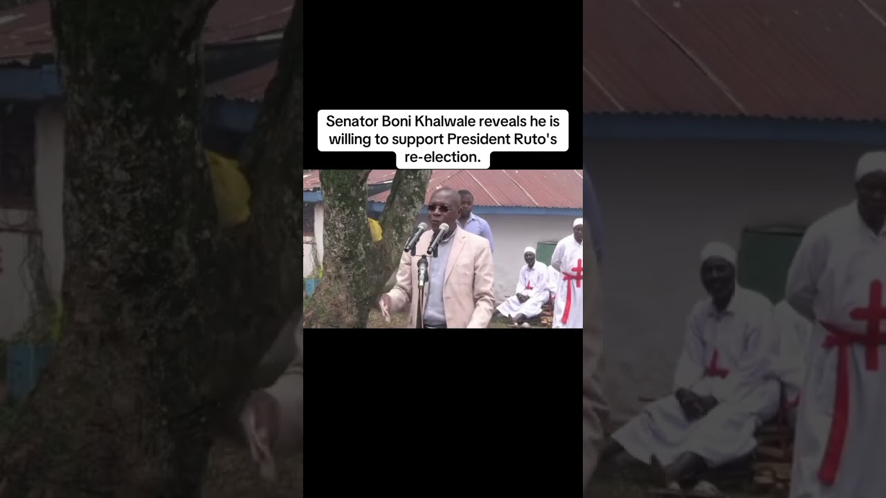 Senator Boni Khalwale reveals he is willing to support President Ruto's re election