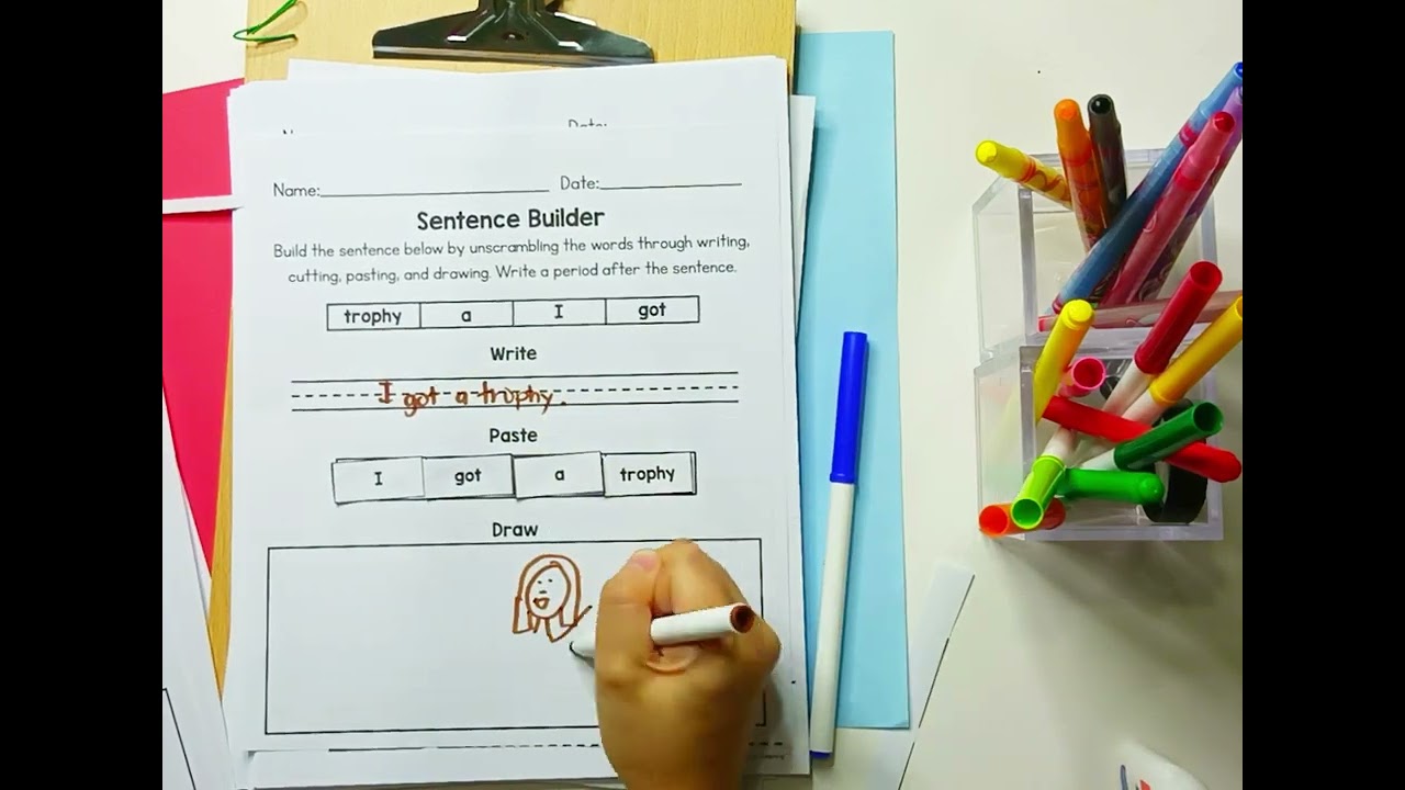 Digraph Sentence Worksheets for 1st & 2nd Grade Phonics Sentence Building and Correction