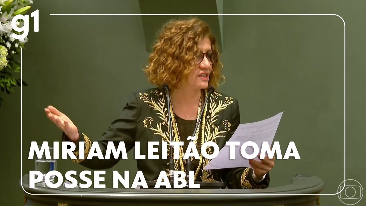 Miriam Leitão toma posse na Academia Brasileira de Letras