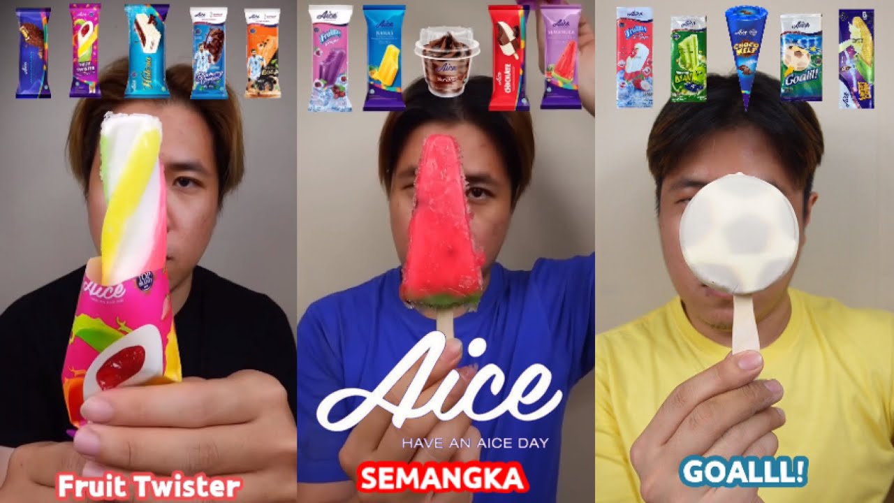 KOMPILASI MUKBANG BERBAGAI MACAM VARIAN ES KRIM AICE | ASMR ICE CREAM | MUKBANG ICE CREAM