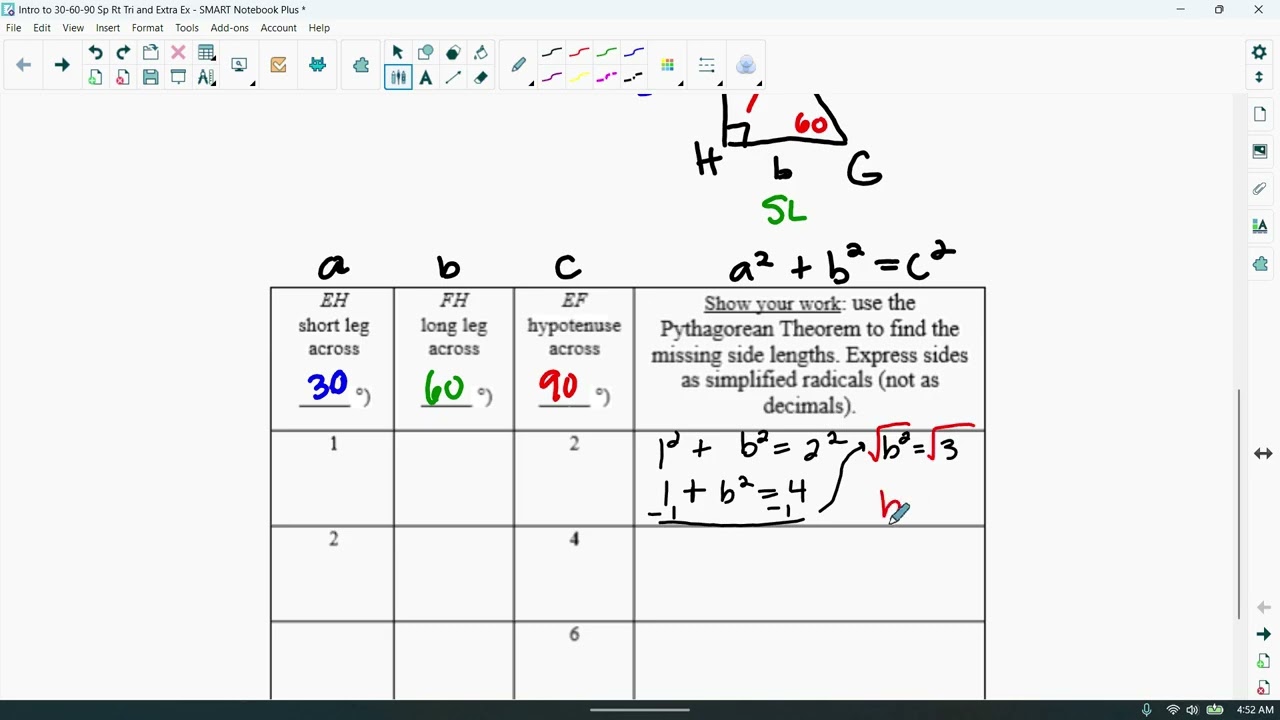 Intro to 30 60 90 Rt and Extra Ex