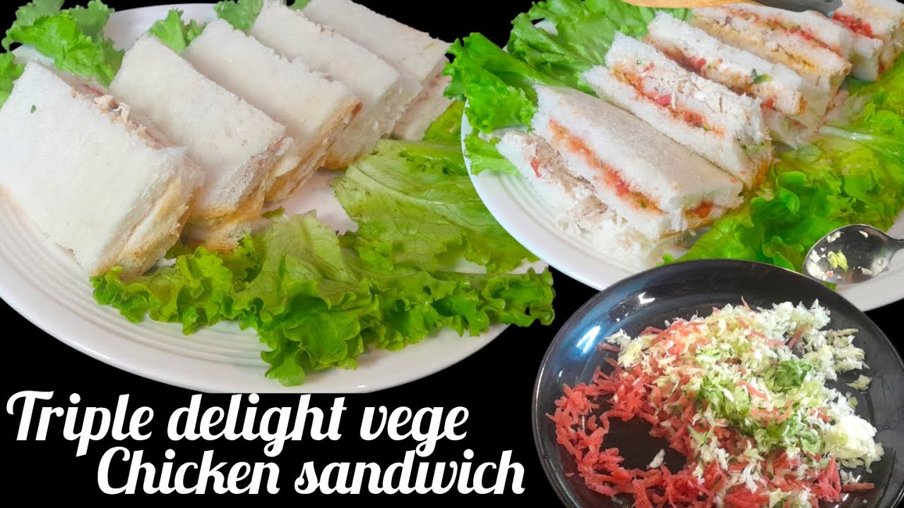 Triple delight vege chicken sandwich 🥪/ special recipe for iftar 😋  by Cook with JAM mom 