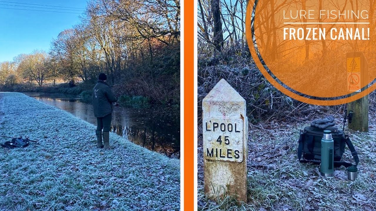 Lure Fishing a Frozen Canal ❄️