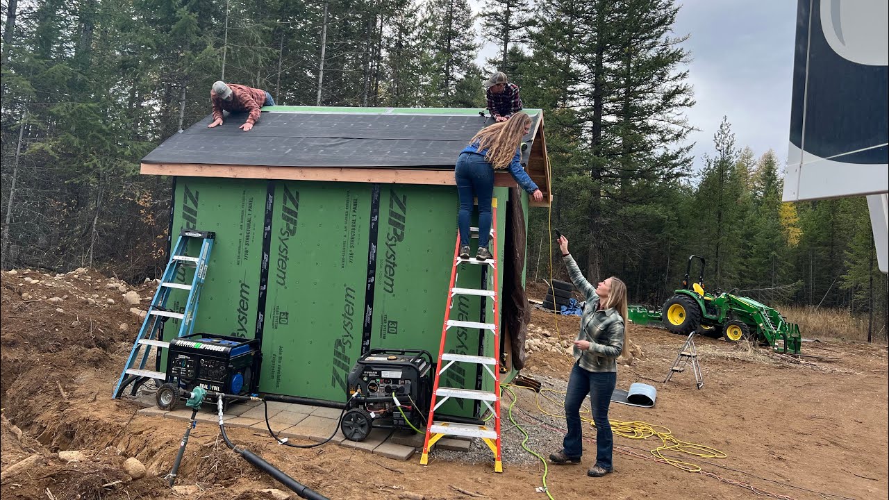 October 2024: Shed build and Propane tank