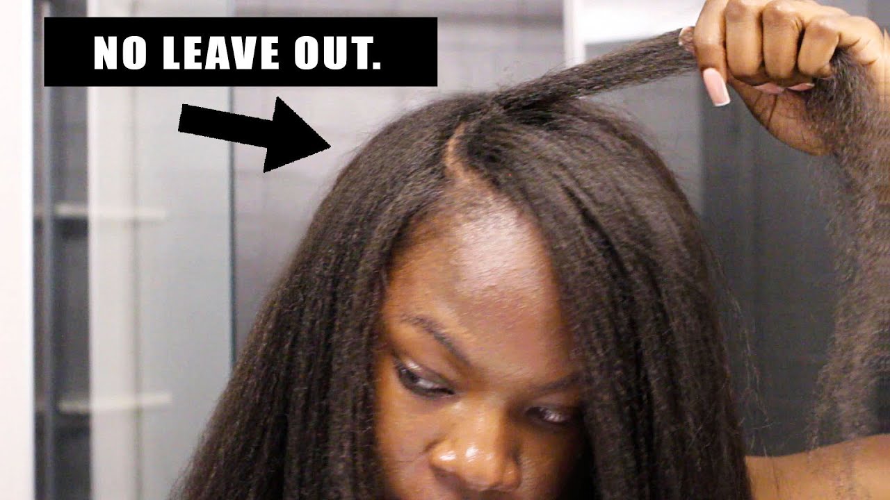 *UPDATED* MY NO LEAVE OUT Method: How To Do a Sew In/ VPart Wig with NO LEAVE OUT