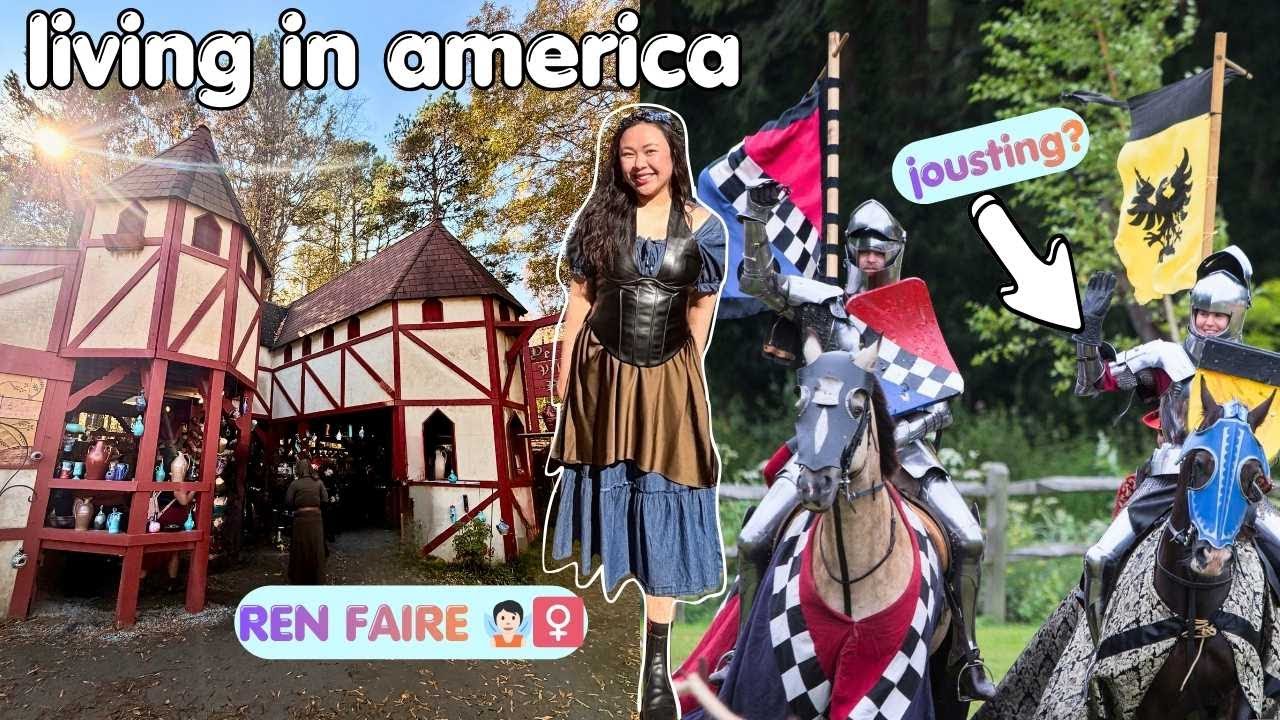 Провела 5 часов на ✨ ФЕСТИВАЛЕ ВОЗРОЖДЕНИЯ 🧚🏻&zwj;♀️ 🐉 | жизнь в Америке | Кимм Ферн