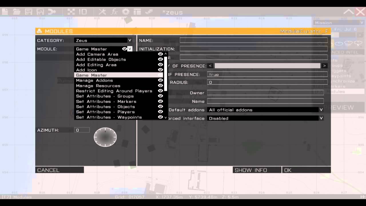 Arma 3 Editor - Set up a nice looking loadout screen when you respawn.