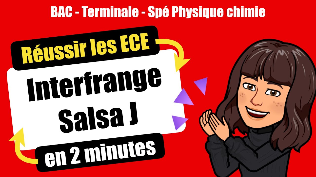 👩‍🔬Réussir l'ECE de Spécialité Physique Chimie - INTERFRANGE et LOGICIEL SALSA J -  TERMINALE