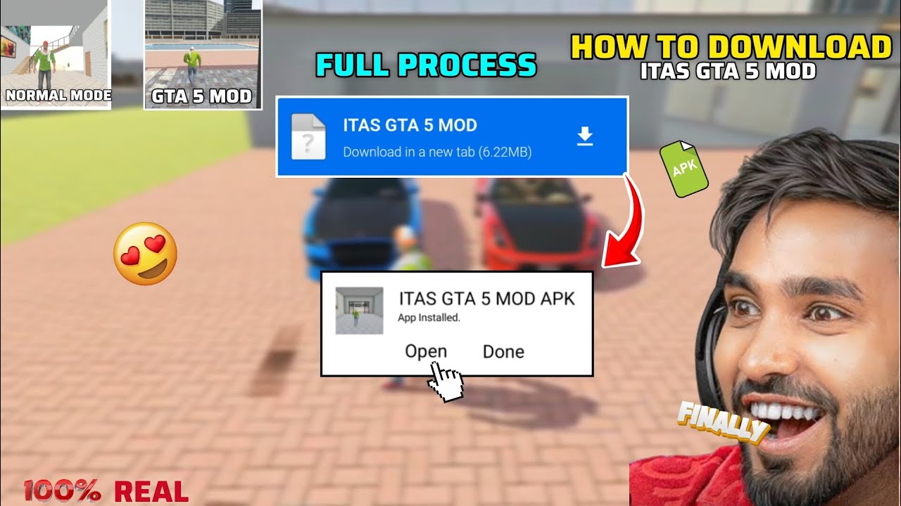 How To Download Indian Theft Aura Simulator Gta 5 Mod 😍 Apk In Mobile 📲| itas gta v Mod