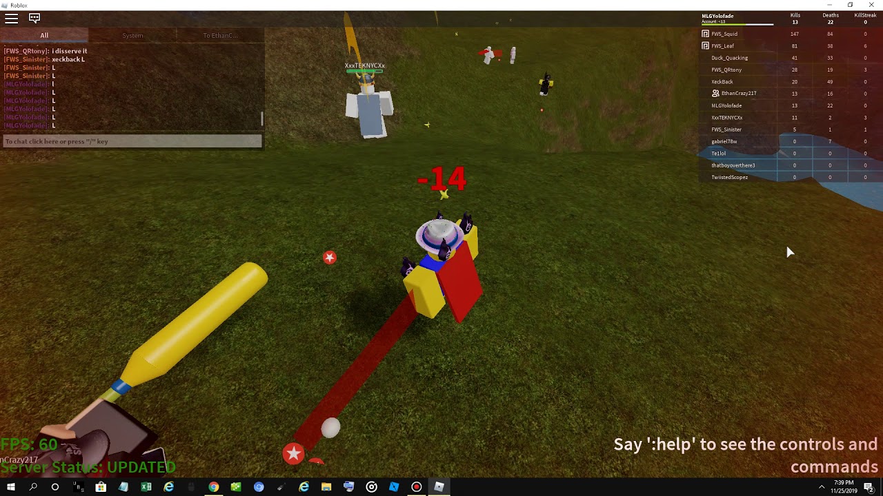 playing with the FWS