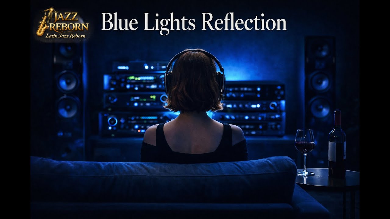 Blue Lights Reflection