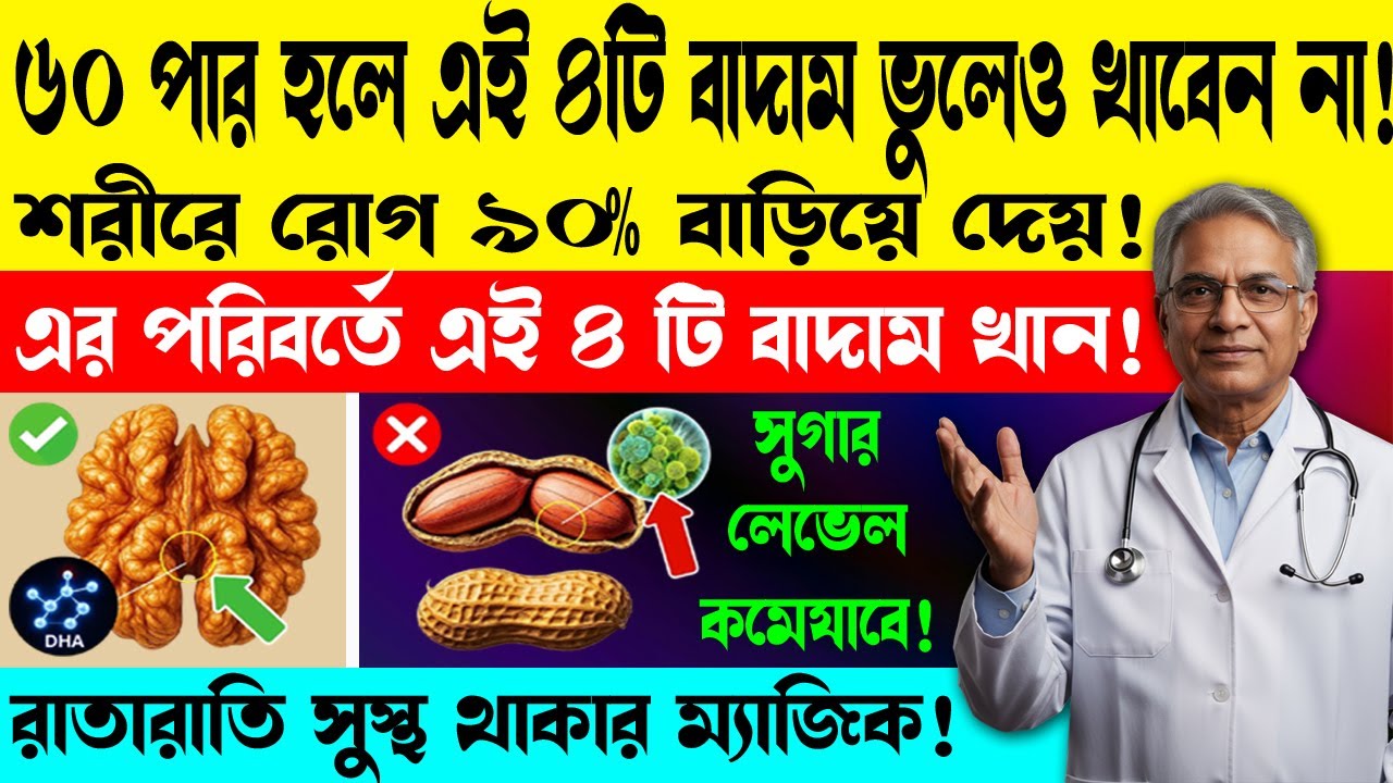 ৬০-পার হলে এই ৪টি বাদাম ভুলেও খাবেন না | Avoid These 4 Nuts After 60 to SAVE Your Health!