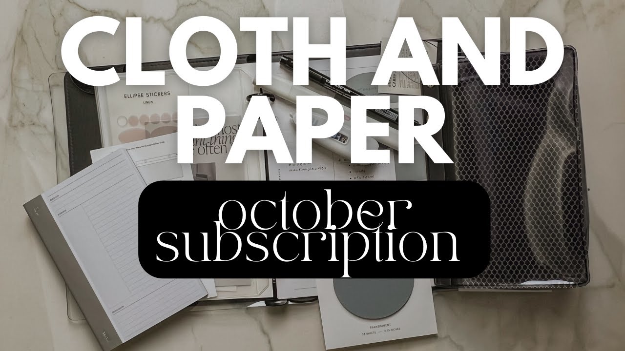 Cloth and Paper Subscription Box October 2023