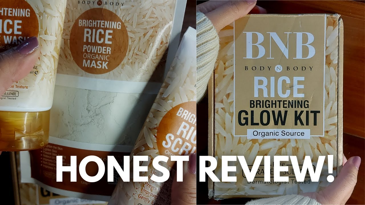 BNB Rice Extract Bright & Glow Kit 2024 (BodyNBody Rice Facial Kit) BNB Face Wash || BNB Rice Scrub