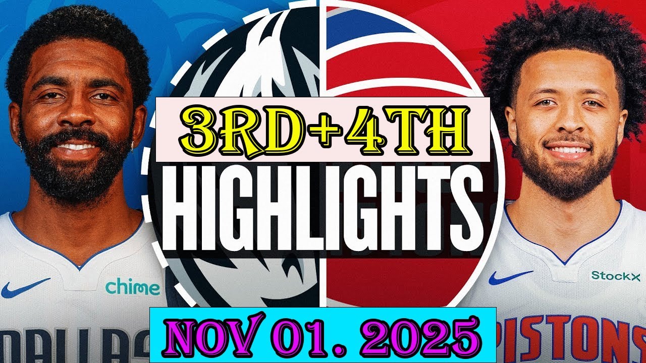 Detroit Pistons vs Dallas Mavericks 3rd+4th Qtr Nov 01.2025 Highlights | NBA HIGHLIGHT