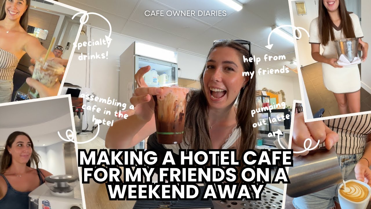 Turning my hotel room into a cafe!