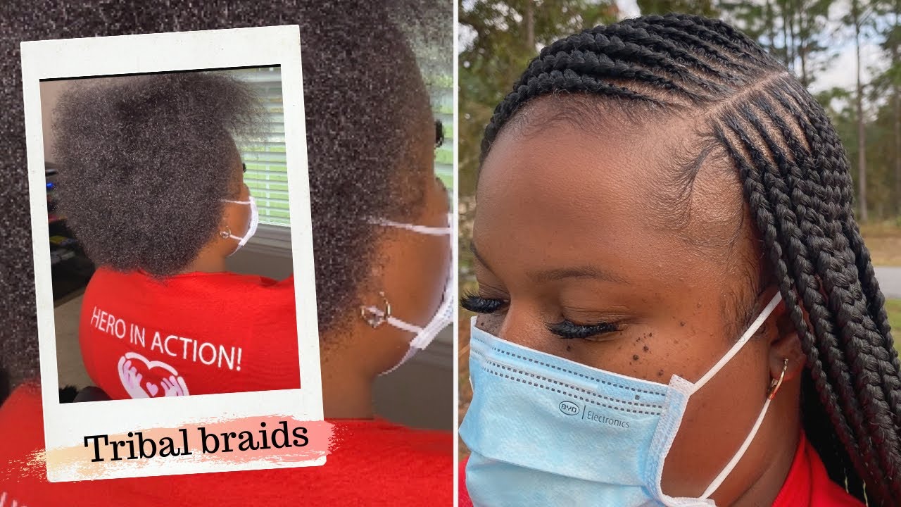 Watch me work | how to use tribal braids to cover up thin edges