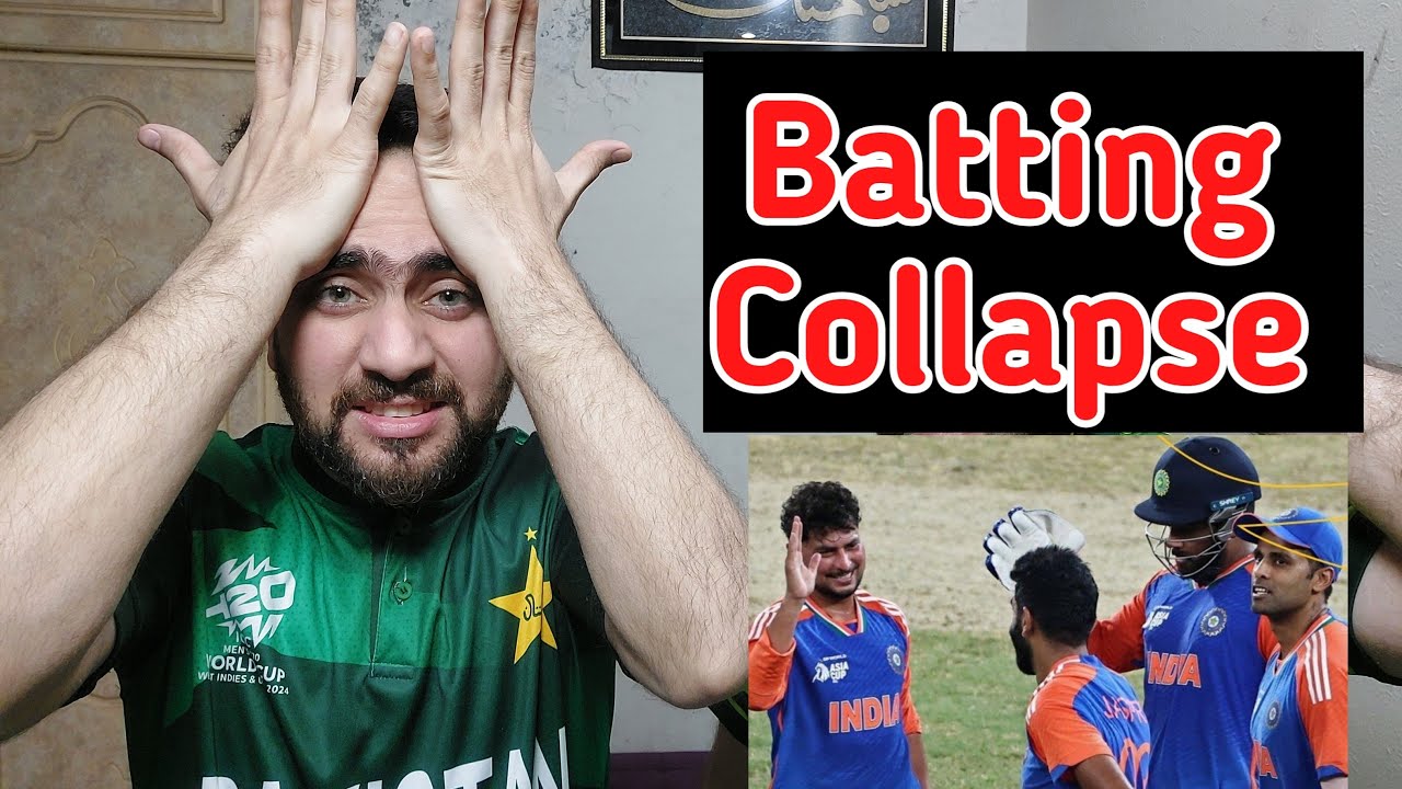 Pakistan Batting Collapse ! Kuldeep yadav 4 wickets
