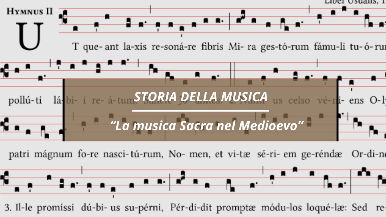Storia della musica: la musica Sacra nel Medioevo (Scuola Secondaria di I Grado)