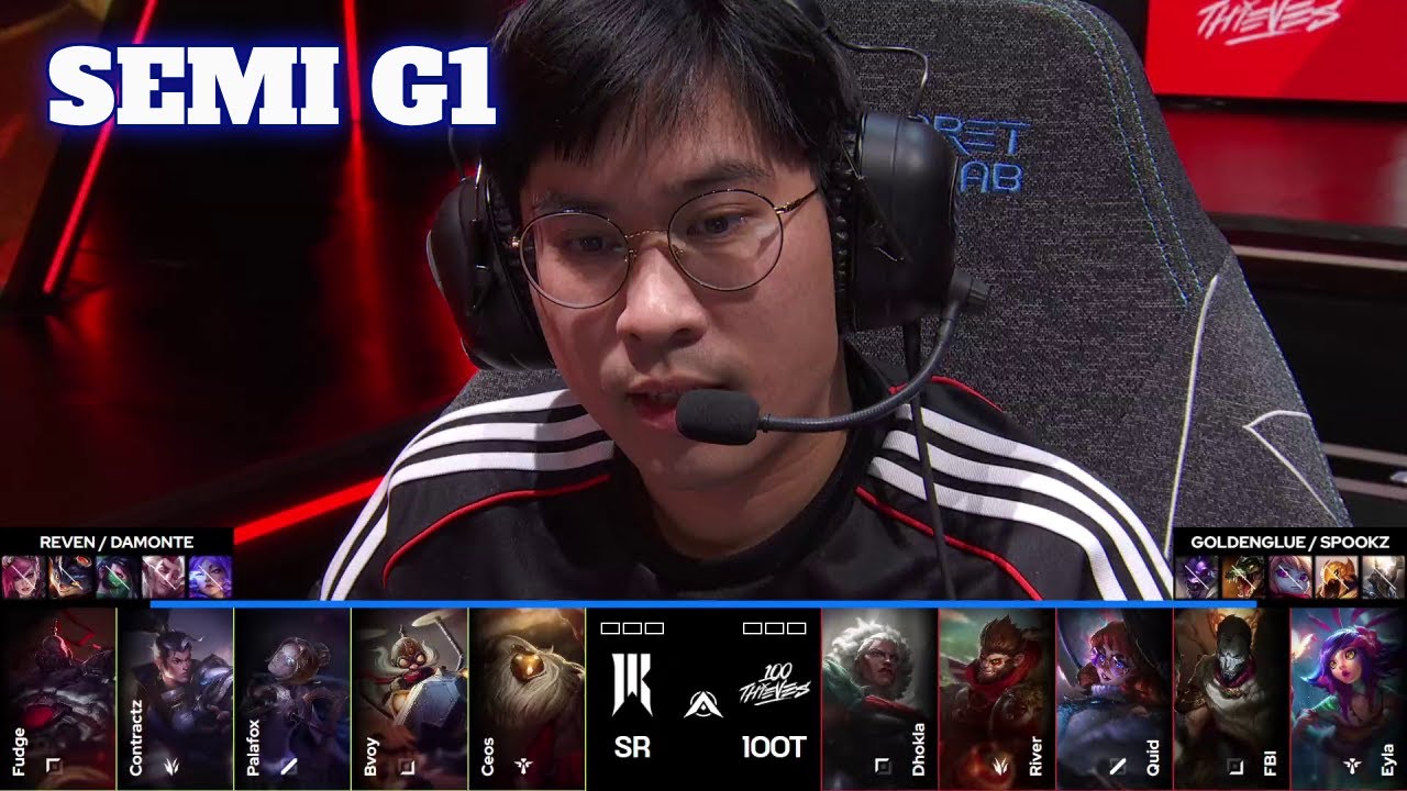 SR vs 100T - Game 1 | Semi Final LTA Summer 2025 Playoffs | Shopify Rebellion vs 100 Thieves G1 full