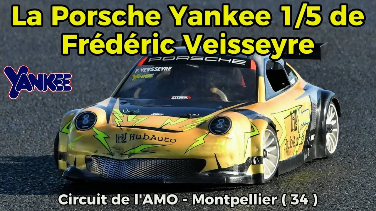 La Porsche Yankee 1/5 de Frédéric Veisseyre sur le circuit de l'AMO à Montpellier