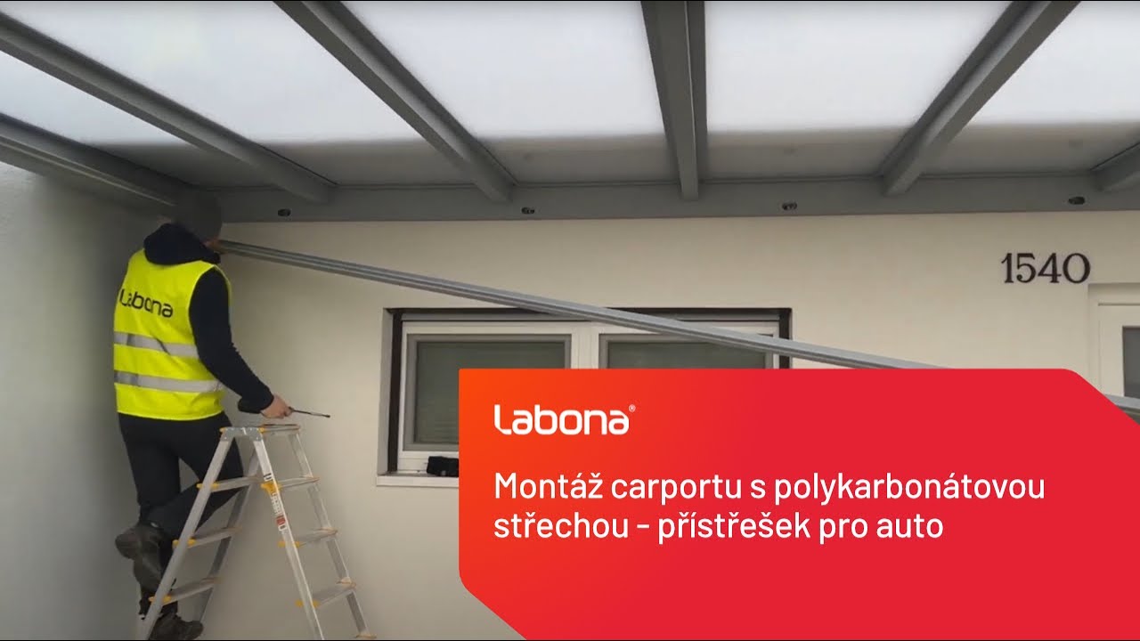 Montáž hliníkového carportu (pergoly pro auto) - Labona.cz