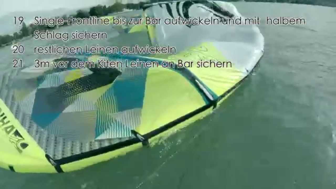 Thunersee: Self launch & landing Cabrinha Contra 2014